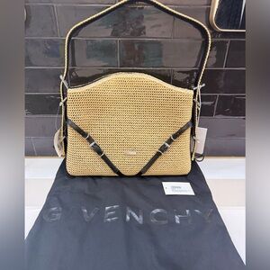 Givenchy Medium Voyou Woven Raffia Hobo bag New With Tags